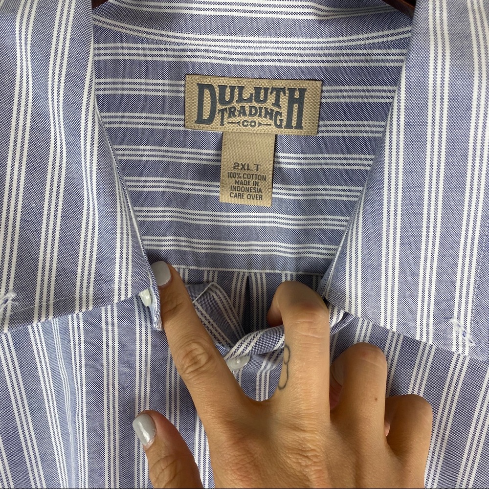 Duluth Trading Co Cotton Dress Shirt - Picture 4 of 6